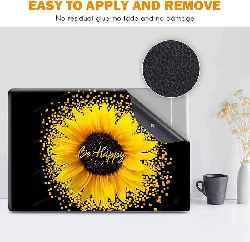 DINKY Laptop Skin Sticker Decal, 16" 16.5” 17” 17.3 inch Laptop Universal Reusable Vinyl Skin Stickers Art Cover Decal Notebook PC Personalized Protector Sunflower - Image 5